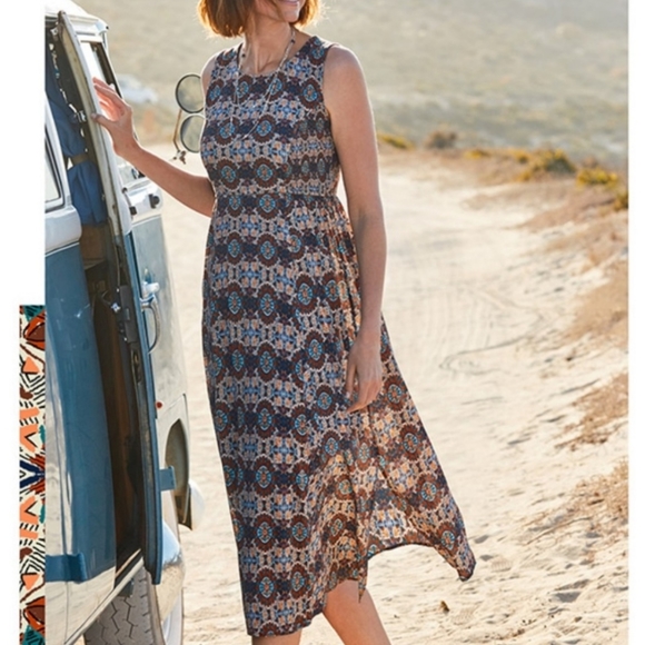 Fat Face Connie Kaleidoscope Maxi Boho Dress - Picture 1 of 7